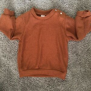 Cozy Rust Orange Kids Sweater